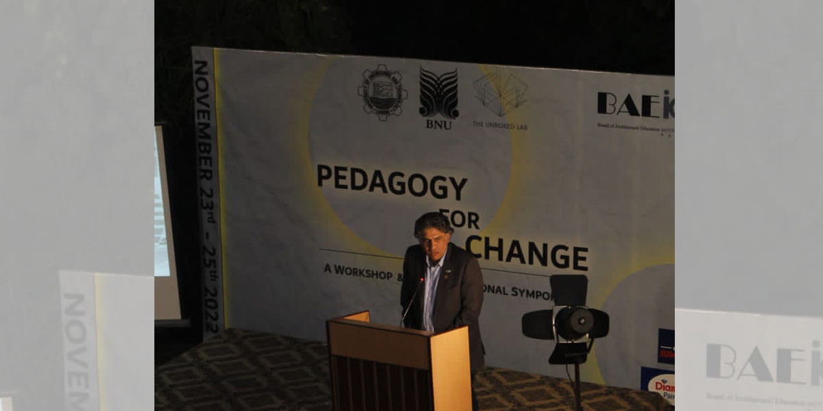 Department of Architecture Conducted a Workshop on Pedagogy for Change